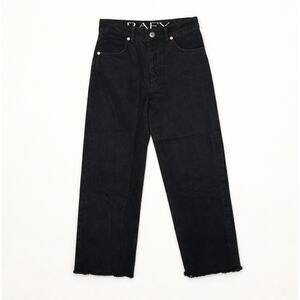 RAEY High Rise Wide Leg Jeans Black Sz UK 22 / US 0 $350 {3O18}